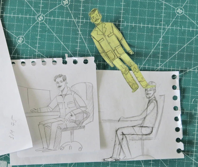 Handcrafted character drafting process